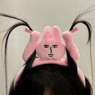 [Ready Stock] 2025 Headband new Style Funny Funny Outing Headwear Headband Funny Sand Sculpture Head