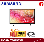 [ Delivered by Seller ] SAMSUNG 50" inch DU7000 Crystal UHD 4K Smart TV (2024) UA50DU7000KXXM (50DU7