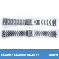 22 mm Stainless Steel Watch Band Bracelets Curved end Replacement For Seiko SKX007 SKX009 SKX011 WT4