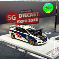 MOTORHELIX HONDA CIVIC TYPE R (FD2) SGDE CUSTOMIZED WHITE MIZU DIECAST LIMITED TO 480PCS ONLY