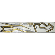 YAMAHA LC135 CHROME GOLD LASER RAINBOW OVERLAP 3D COMPUTER CUT SPECIAL EDITION BODY COVER STICKER STRIPE Y16ZR DESIGN C