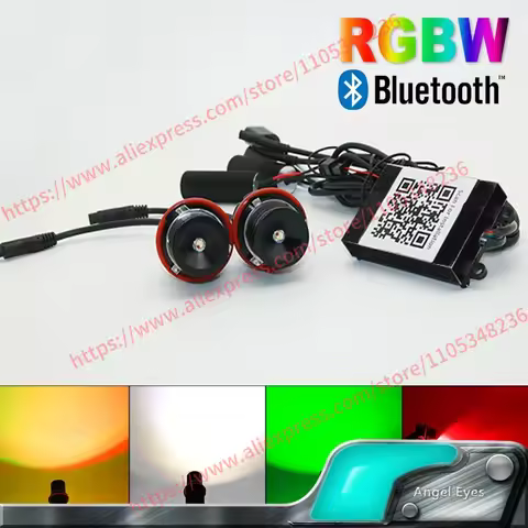 LED MARKER E39 Angel Eyes 20W RGBW 5W RGB Angel Eyes For BMW E Series E38/E39/E53/E60/E61/E63/E64/E6