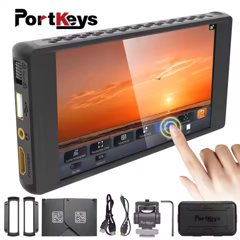 Portkeys PT6 5.2 inch Camera Field Mointor 3D LUT 4K-HDMI Display Real Time Monitoring Stretch Legs 