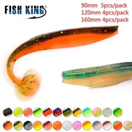 Fishing Soft Lure 5pcs/90mm/2.5g 4pcs/120mm/6g pcs/160mm/13g Worm Lure Carp Fishing Lure Set FTAJA