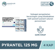 Pyrantel 125 mg 4 Kapsul - Membantu Mengatasi Cacingan