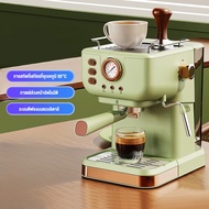 Ksrain เครื่องชงกาแฟอัตโนมัติ พร้อมทำฟองนม 20bar 1050wเหมาะสำหรับบ้านและสำนักงาน เครื่องทำฟองนมไอน้ำ