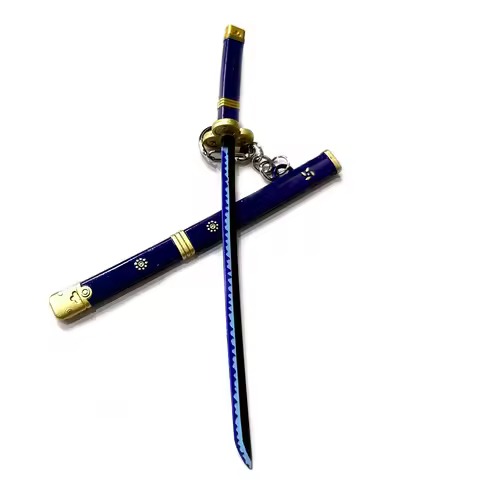 1/6 Mini Katana Weapon OP Zoro Yamato 17cm/6.7in Sword Model Key Chain Ring Gift