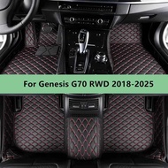 Custom Genesis G70 RWD 2018-2025 Floor Mats For Men Women Car Accessories