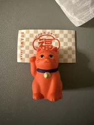 日本 BEAMS JAPAN 招財貓 扭蛋 橙色