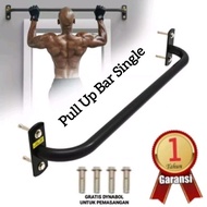 Alat Olahraga Fitness Rumah Pull Up Bar Single Dinding Kuat Max Beban 200 Kg