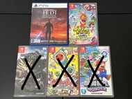 [二手] PS5 Jedi survivor / Switch games 瘋狂兔子 MH rise 太鼓之達人 Super Mario
