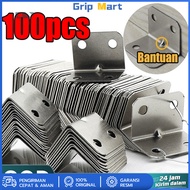 SIKU 100pcs Elbow Bracketsiku Rack Verseng/ Shelf Angle Plate L-Shaped Shelf Bracket L-Shaped Shelf 