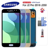For Samsung Galaxy J2 Pro 2018 J250 j250m SM-J250 LCD Display Touch Screen Digitizer Replacement Adjustable Brightnes QH2E