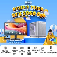 SETCOM + MONITOR/ BONMECOM2 คอมประกอบ / NEW RTX 5060 8GB / AMD AM5 RYZEN  9 7900X3D / Case เลือกแบบไ
