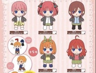 罕有 五等分的花嫁 中野三玖 換衫公仔 一花 二乃 三玖 四葉 五月