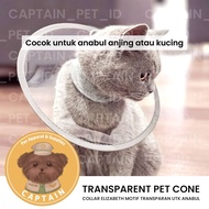 ELIZABETH PET CONE COLLAR TRANSPARENT DOG CAT PROTECTION COLLAR DOG CAT PROTECTION COLLAR