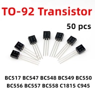 50pcs TO-92 Transistor BC517 BC547 BC548 BC549 BC550 BC556 BC557 BC558 C1815 C945 DIY Transistor Ele