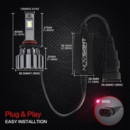 Novsight F03 Super Bright 6000K LED Headlight Bulbs 80W 15000LM for H11/H9/H8/H4/H7/9005/9006 - New