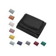 Ladies Wallet Wallet Mini Wallet Milky Wallet Genuine Leather Mini Wallet Small Small Wallet Anti-skimming (Black