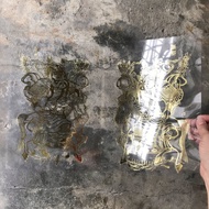 馬年開運門神春聯/官升三級與中醫八法寶門神/左右一對/賽璐璐片