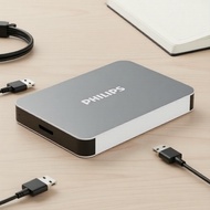Ultra-Slim Philips 1TB/2TB SSD, USB 3.0 High-Speed, Compatible with PC/Mac/TV  Ultra-Ramping Philips