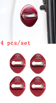 4Pcs For Toyota Car Stainless Steel Door Lock Protection Cover Antirust Auto Accessories Suitable fo