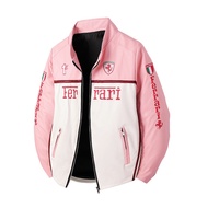 American Style PU Leather Motorcycle Clothing Jacket Women 2025 New Style F1 Racing Loose All-Match 
