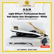 HGM Light Effect+ Professional Smart Hair Styler Hair Straightener - Silver / White (MKY-K5)