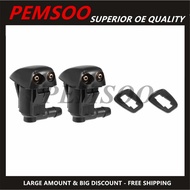NEW 2PCS Plastic Front Windshield Washer Cleaning Washing Sprayer Nozzle for Toyota Camry 85381-1205