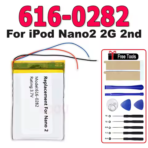 616-0282 New Replacement Battery For iPod Nano2 2G 2nd Generation MP3 Li-Polymer Rechargeable Nano 2