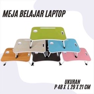 Plain + Portable Folding Laptop Table (Glass+Tab)