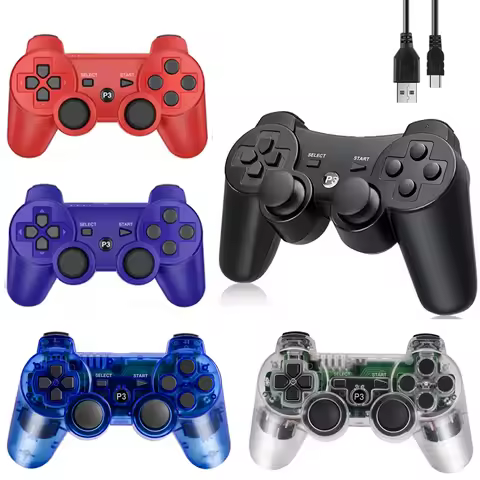 Support Bluetooth Gamepads Wireless Controller for PS3 Control Joystick Built-in Vibration for Plays