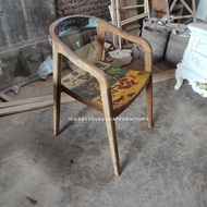 Kursi Cafe Jati Skandinavian Retro Vintage Kayu Bekas Kapal