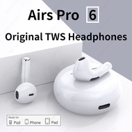 Original Pro6 TWS Touch Control Wireless Bluetooth 5.0 Headphones Sport Earbuds Music Headset For iphone Xiaomi phones Earphones