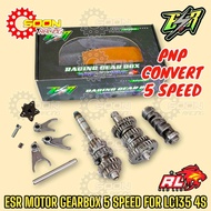 ESR LC 4S GEARBOX 5 SPEED GEAR BOX RED LEO YAMAHA LC135 4 SPEED