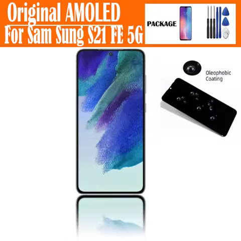 Original 6.4''Dynamic AMOLED Display For Samsung S21 FE 5G LCD G9900 G990B G990U G990B G990E touch s