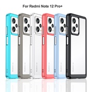 Transparent Color Casing for Xiaomi Redmi 12 5G Redmi Note 12 Pro Plus Pro+ 5G Note 12S 12T Pro Phone Case Back Cover