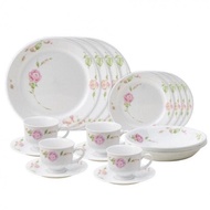 Corelle Country Rose Discontinue Edition 20 pcs with cup &amp; saucers