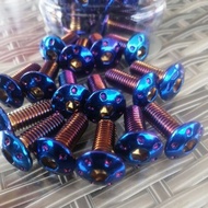 💥SINI MURAH💥SKRU 10PIN 267MM/ 245MM KINGDRAG DISC PLATE 10PIN COPY 245MM PNP Y15ZR ALLOY SKRU BOLT