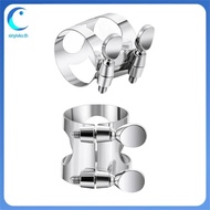 [xinyivko.th] 2 Pcs Clarinet Ligature B Flat with Adjustable Screws - Silver Mouthpiece Ligature for