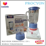 Blender Kaca 2 in 1 Procyon Electric Blender 6 Mata Pisau - SACHIKO Bl/BLENDER SERBAGUNA MURAH/ blen