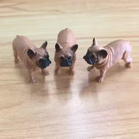 2.3 Inch Mini PVC French Bulldog Fiture Plastic Animal Figurines