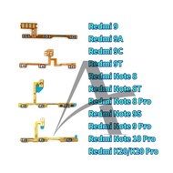 Power Volume Side Button Key Flex Cable For Xiaomi Redmi 9 9A 9C 9T Note  8 8T 9 10 Pro 9s 9Pro 10 P