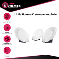Little Homes 9" stoneware plate *6pcs