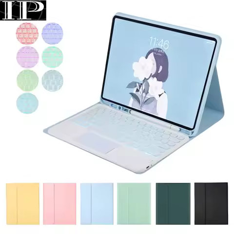 For iPad Pro 11 Case 2021 Touchpad Keyboard Magnetic Cover For iPad Pro 11 2021 2020 2018 Russian Ar