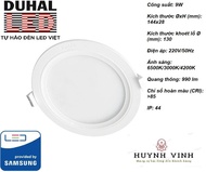 [3 MÀU] Đèn LED DUHAL Panel TRÒN 9W - KDMT0091