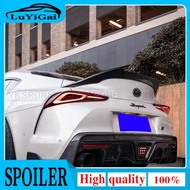Real Carbon Spoiler for Toyota Supra A90 2019-2022 Year Rear Ducktail Glossy Black Trunk Wing Access