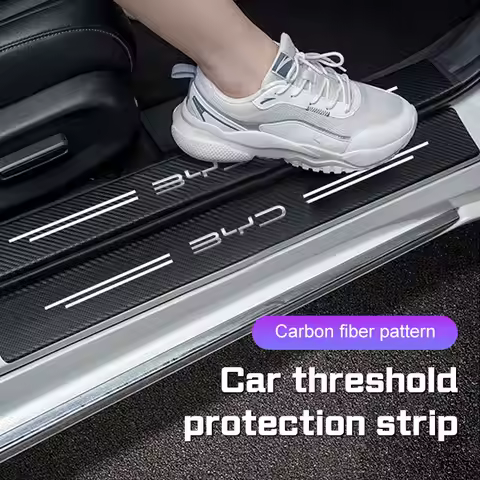 Car Door Threshold Protective Sticker Sill Pad For BYD F3 F0 Atto 3 Han EV Dolphin Song Pro Tang Dm 