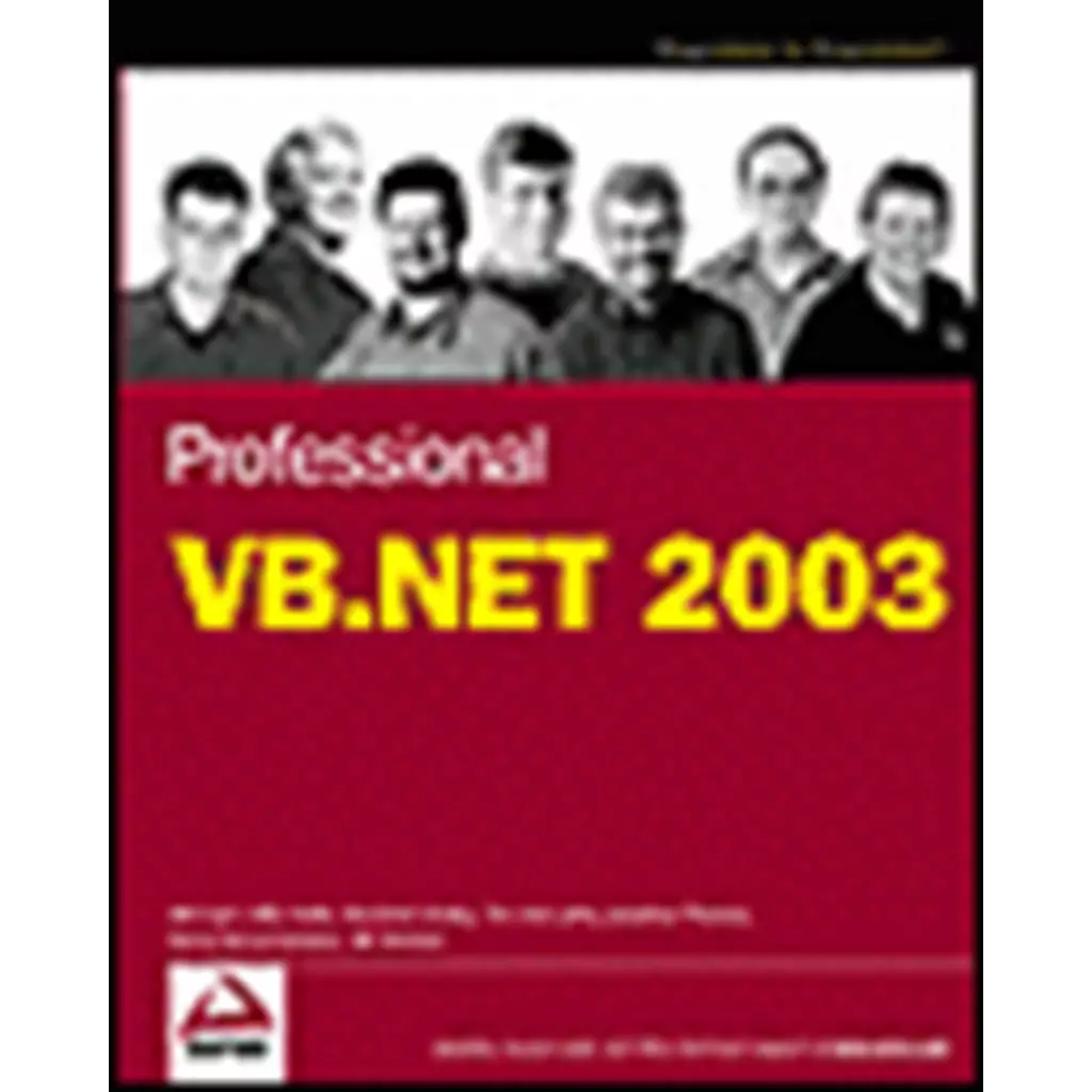 Professional VB.NET 2003 3ED