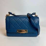CHANEL 23開 藍牛皮CLICK 兩用包
